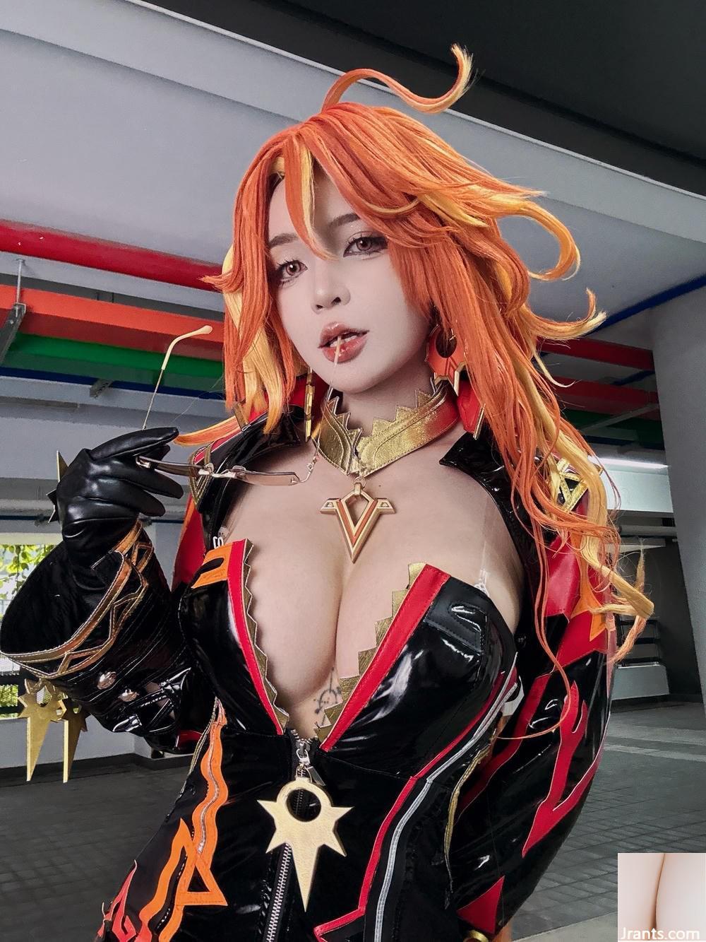 (Collection Internet) Umeko J cosplay Mavuika &#8211; Impact de Genshin (84p)