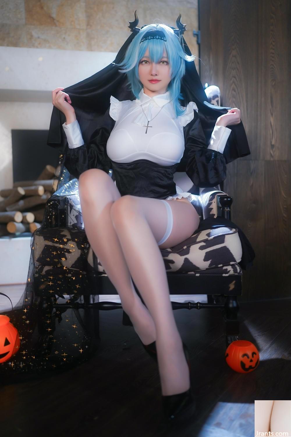 (مجموعة عبر الإنترنت) Arty Huang (Arty) cosplay أخت Eula &#8211; Genshin Impact (82p)