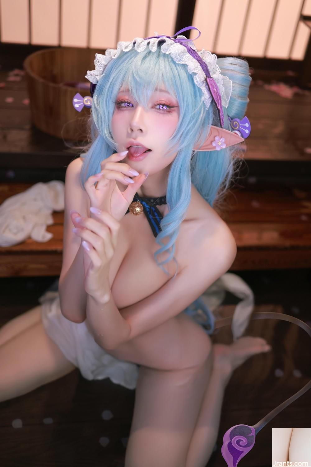 (Internetkollektion) Shui Miao Aqua Cosplay Yumemizuki Mizuki &#8211; Genshin Impact (69p)