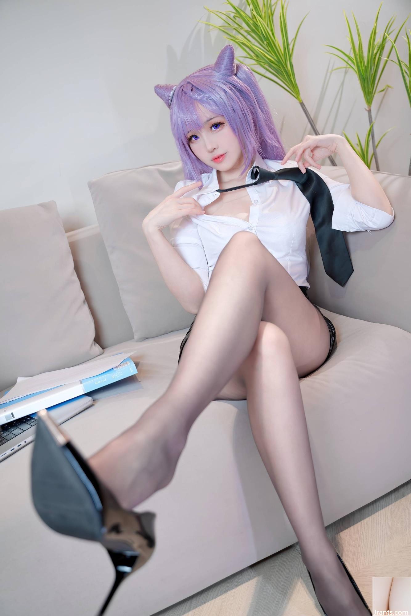 (Collezione online)  Welfare Girl Miko Jiang &#8220;Keqing OL&#8221; VIP Exclusive (37p)