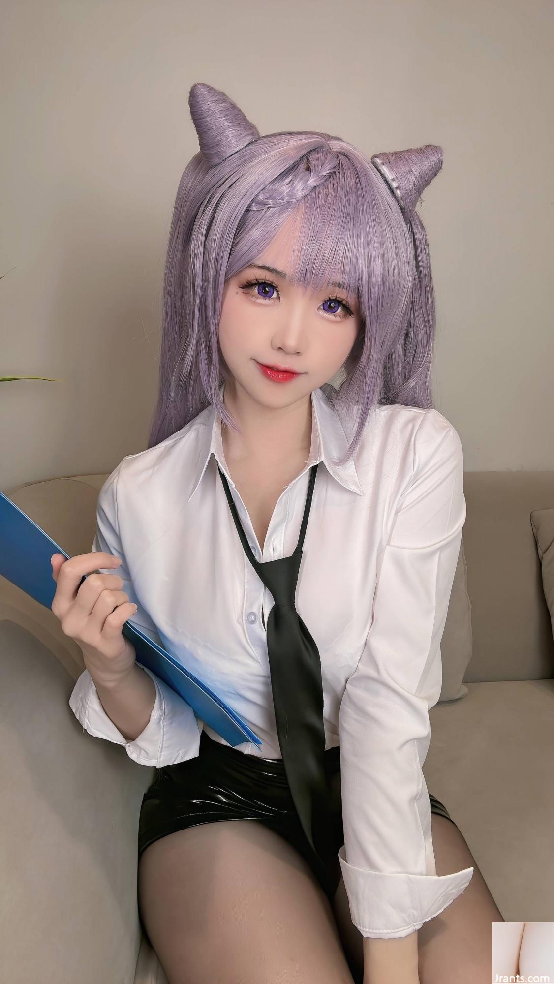 (Collezione online)  Welfare Girl Miko Jiang &#8220;Keqing OL&#8221; VIP Exclusive (37p)