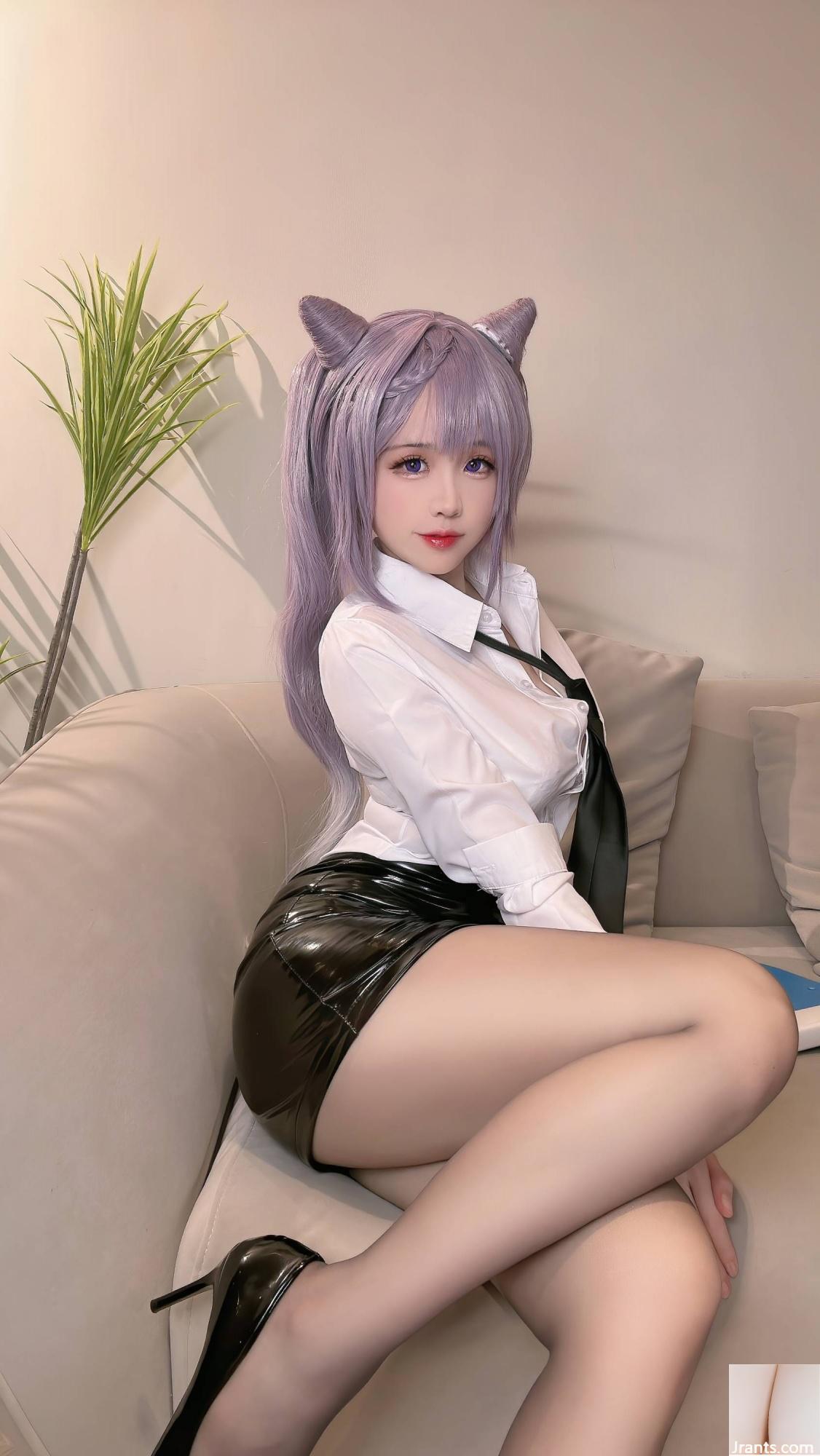 (Collezione online)  Welfare Girl Miko Jiang &#8220;Keqing OL&#8221; VIP Exclusive (37p)