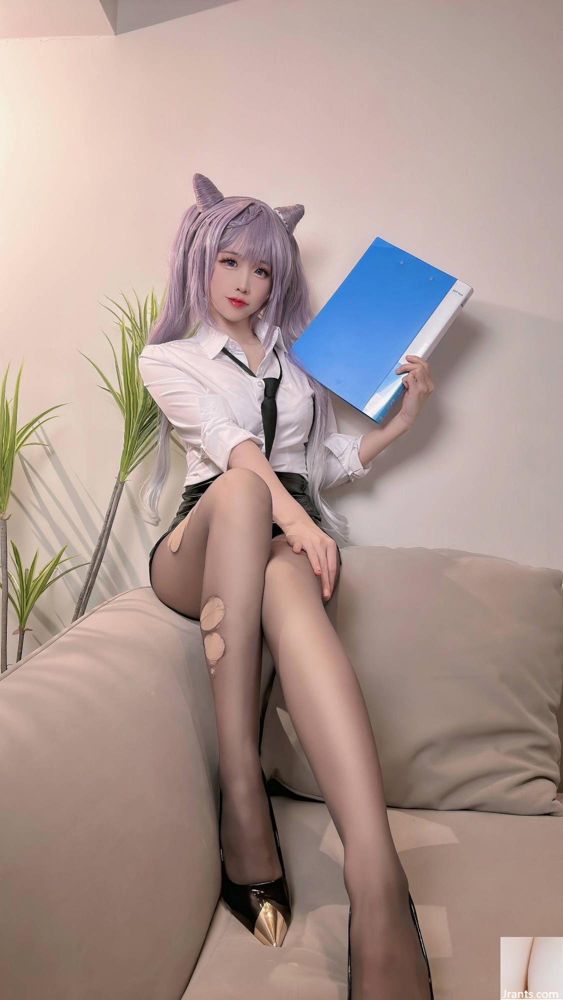 (Collezione online)  Welfare Girl Miko Jiang &#8220;Keqing OL&#8221; VIP Exclusive (37p)