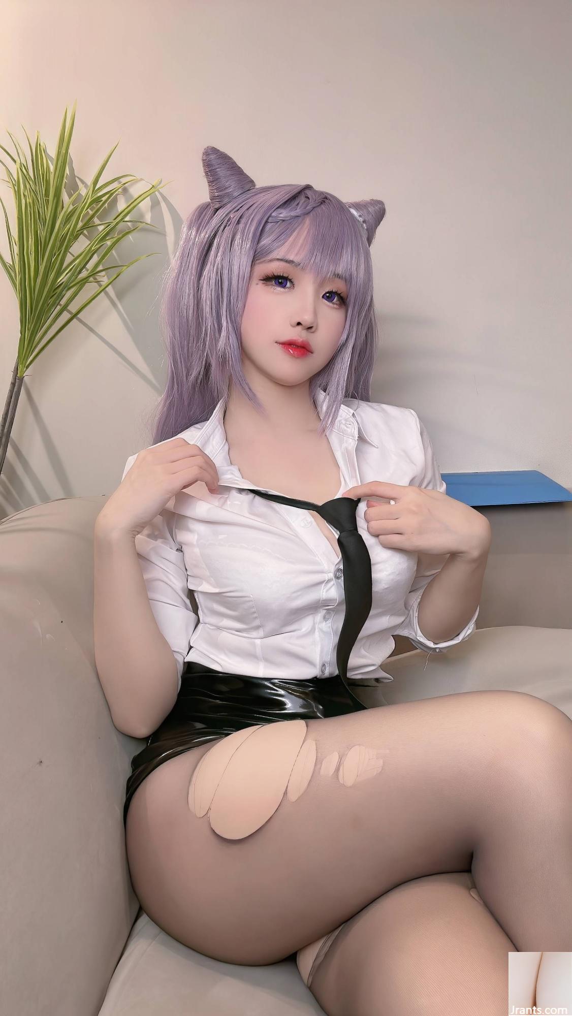 (Collezione online)  Welfare Girl Miko Jiang &#8220;Keqing OL&#8221; VIP Exclusive (37p)